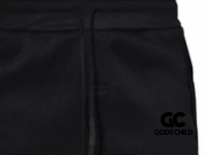 God's Child Black Logo Joggers