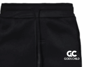 God's Child White Logo Joggers
